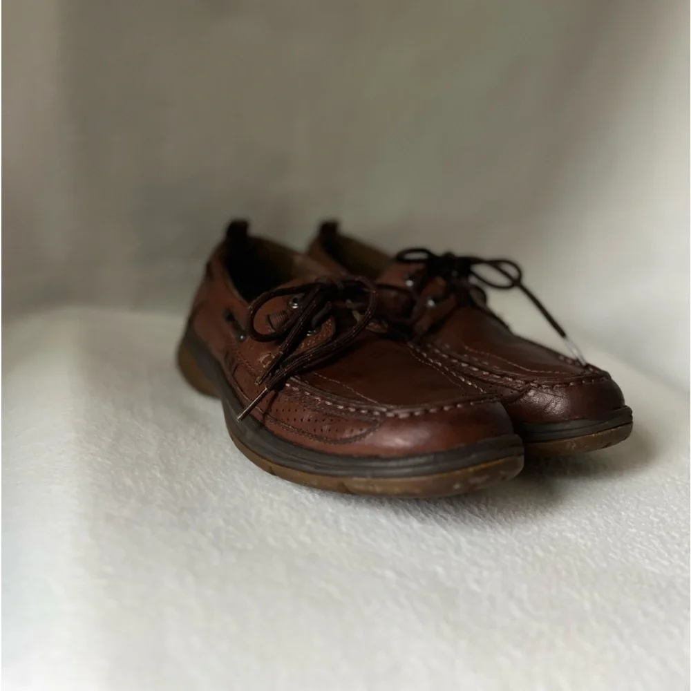 Clark’s Unstructured Leather Men’s Brown Boat Shoes